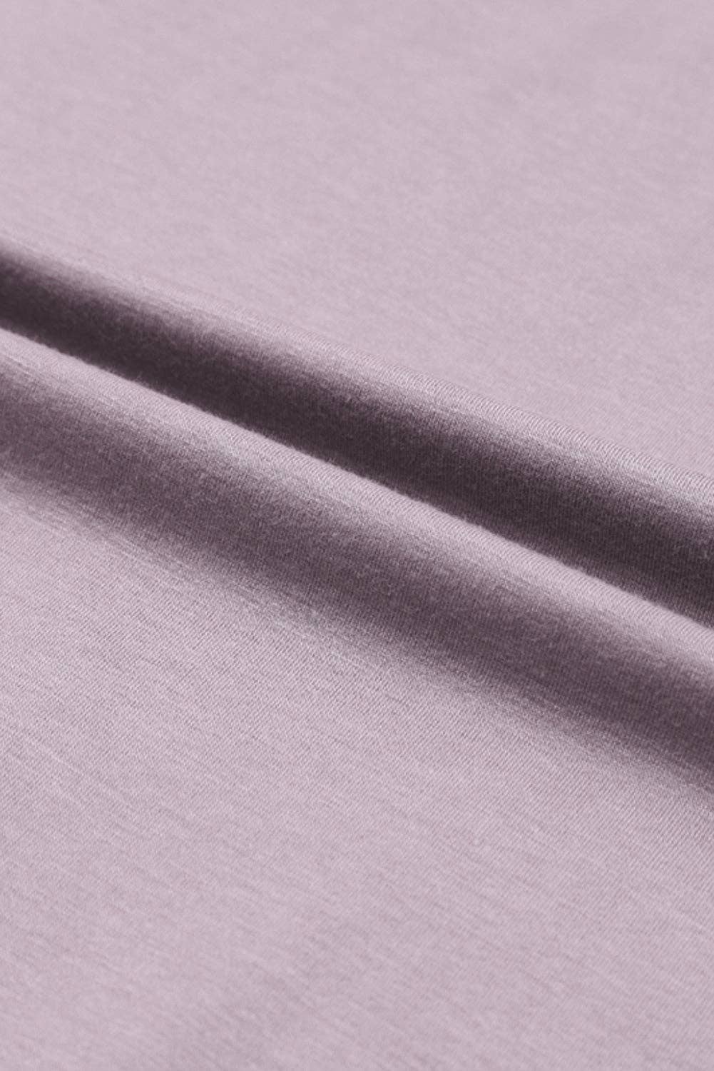 Frilled Drawstring High Waist Wide Leg Pants: MAUVE