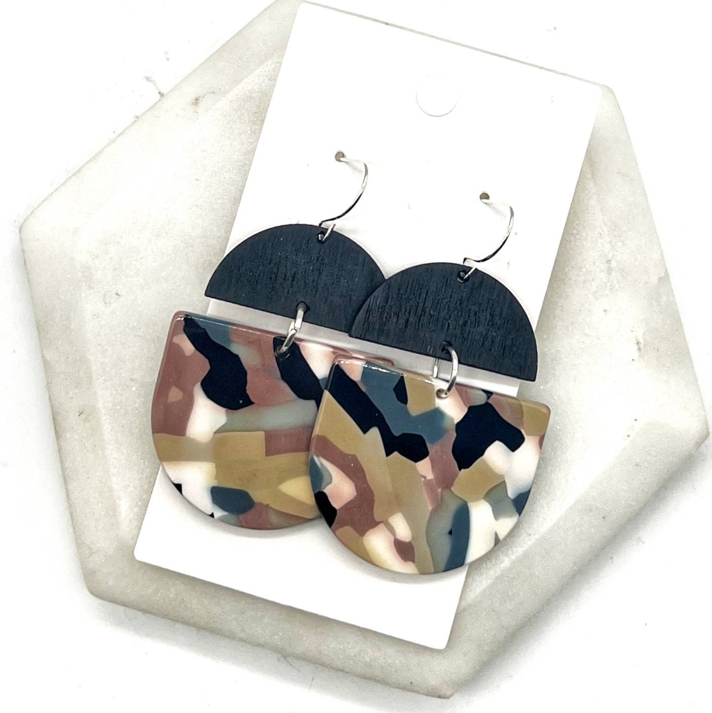 Mauve Paintbrush Fall Wood and Acrylic Deco Drops