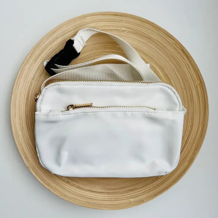 Hot Hip Bag | Crossbody Pouch | Fanny Pack | Waist Satchel-Bone