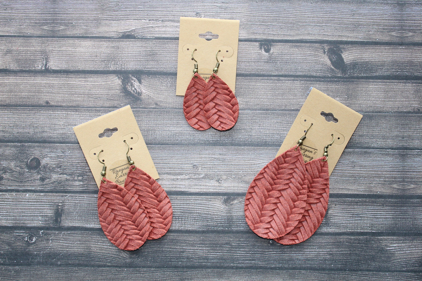 Rusty Brick Braided Teardrops