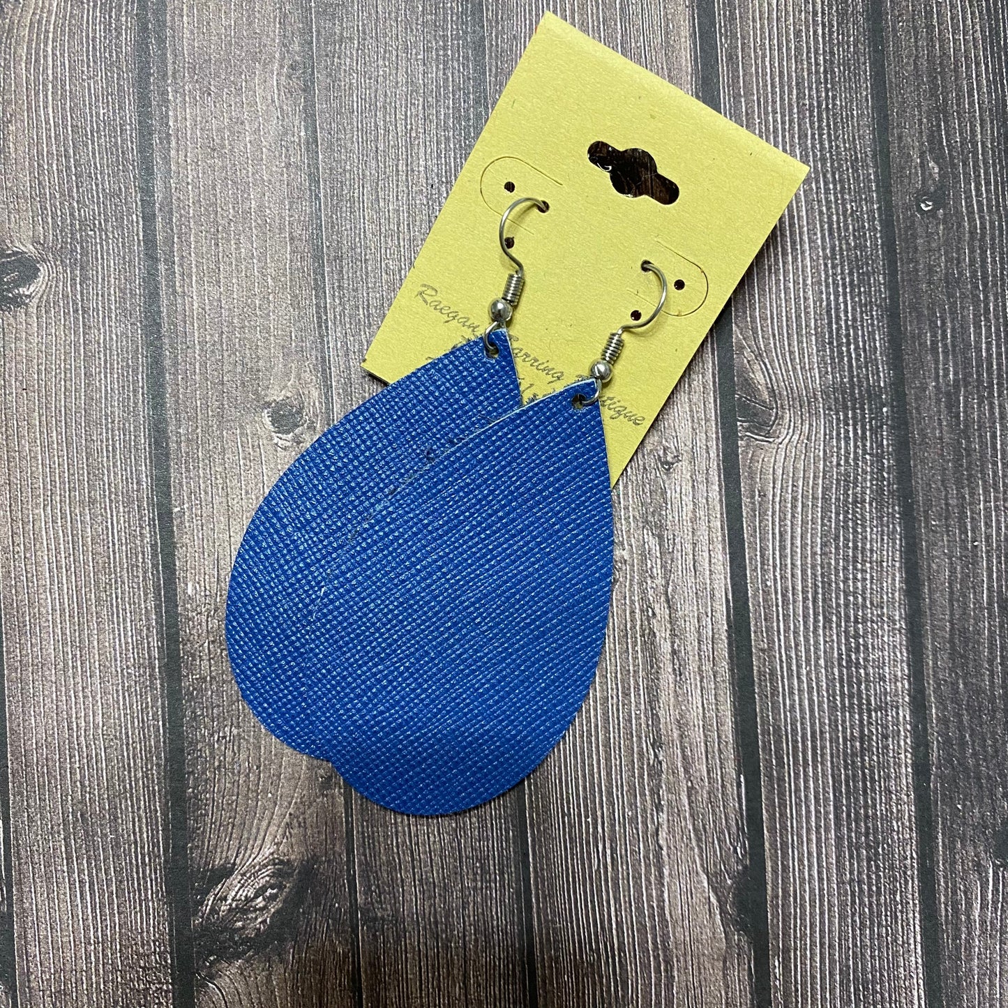 Saffiano Royal Blue Teardrops