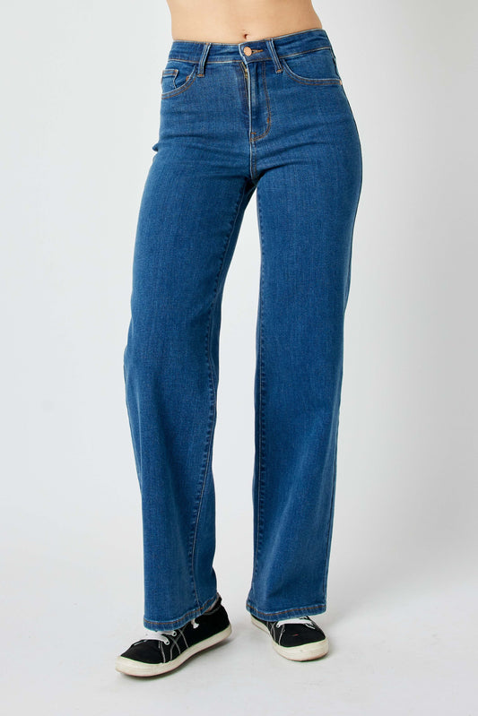 High Waisted, Wide Leg, Judy Blue Jeans