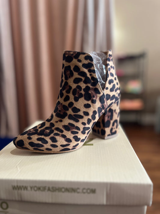 Leopard Booties