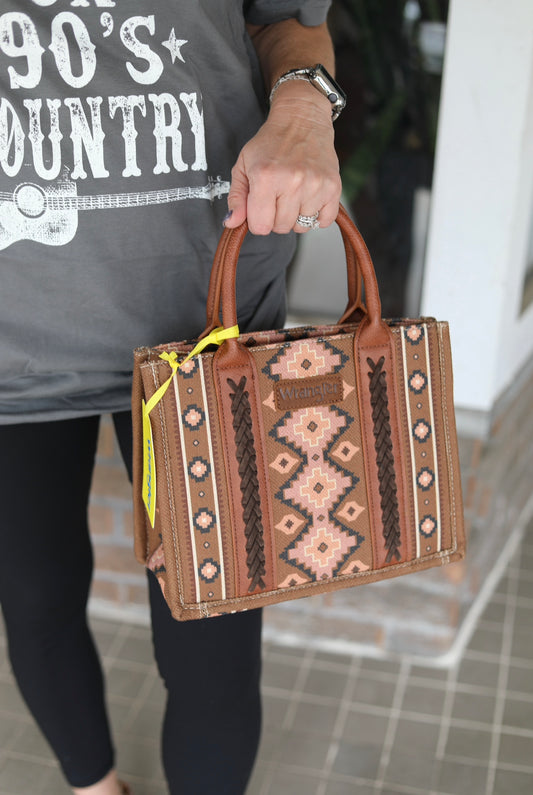 Montana West Wrangler Aztec Tote: Bronze