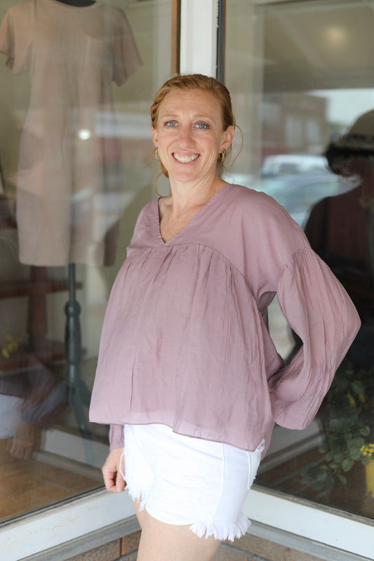 Flowy Purple Blouse