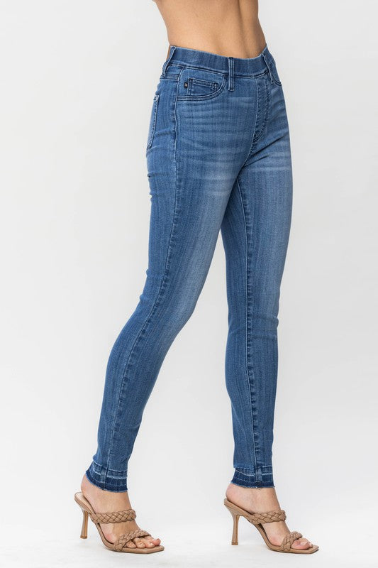 Judy Blue-High Waist Pull-On Skinny