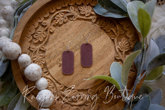 Barrel-Shaped Earrings: Brown Rose