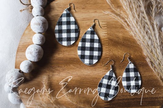 Black and White Buffalo Plaid